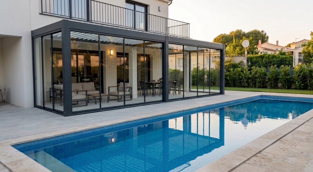 Pergola Bioclimatique de Piscine